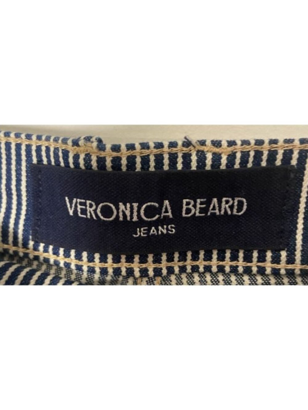 NWT Veronica Beard Jeans Crosbie High Rise Wide Leg Solstice Stripe 25 New - Picture 5 of 8